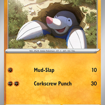 Drilbur #045/086 Common (Poke Ball Pattern) / Black Bolt
