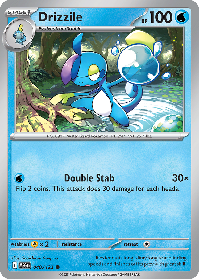 Drizzile #040/132 Common (Reverse Holofoil) / Mega Evolution