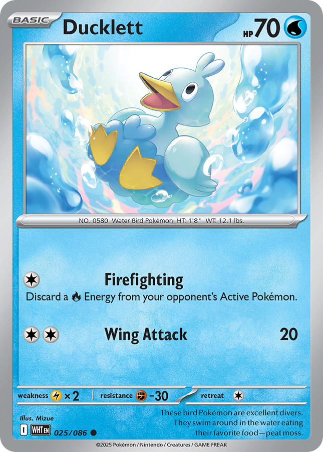 Ducklett #025/086 Common / White Flare