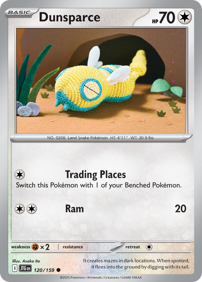 Dunsparce #120/159 Common (Reverse Holofoil) / Journey Together