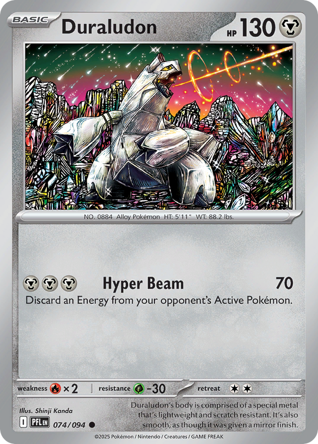 Duraludon #074/094 Common (Reverse Holofoil) / Phantasmal Flames