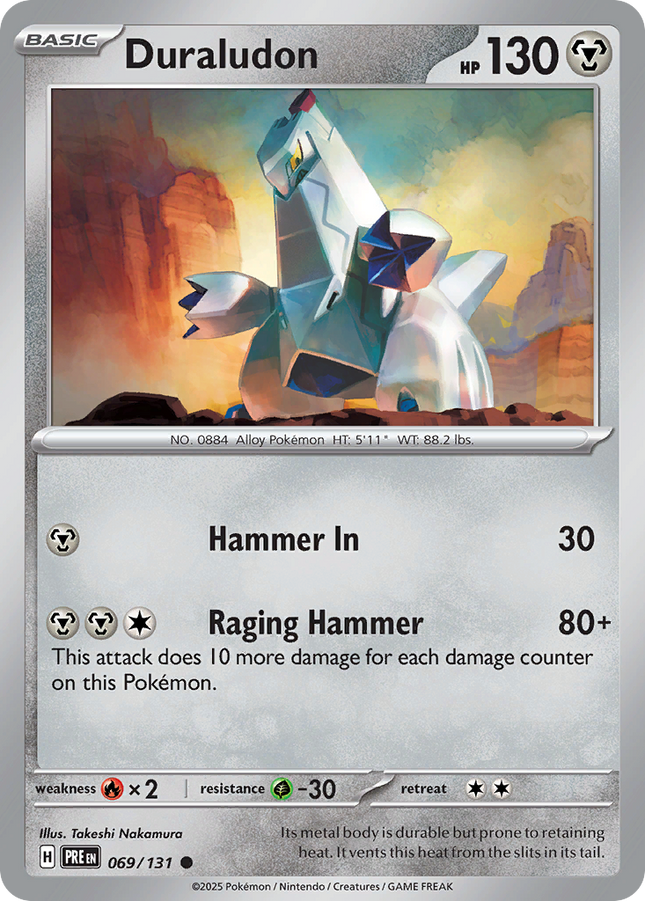 Duraludon #069/131 Common (Reverse Holofoil) / Prismatic Evolutions