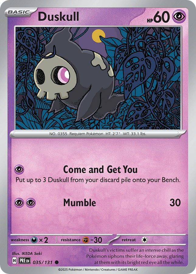 Duskull #035/131 Common (Poke Ball Pattern) / Prismatic Evolutions
