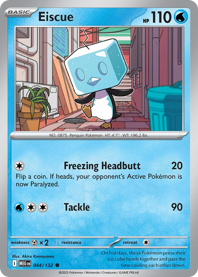 Eiscue #044/132 Common (Reverse Holofoil) / Mega Evolution