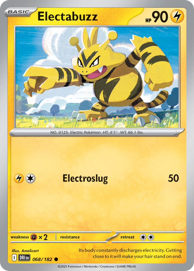 Electabuzz #068/182 Common (Reverse Holofoil) / Destined Rivals