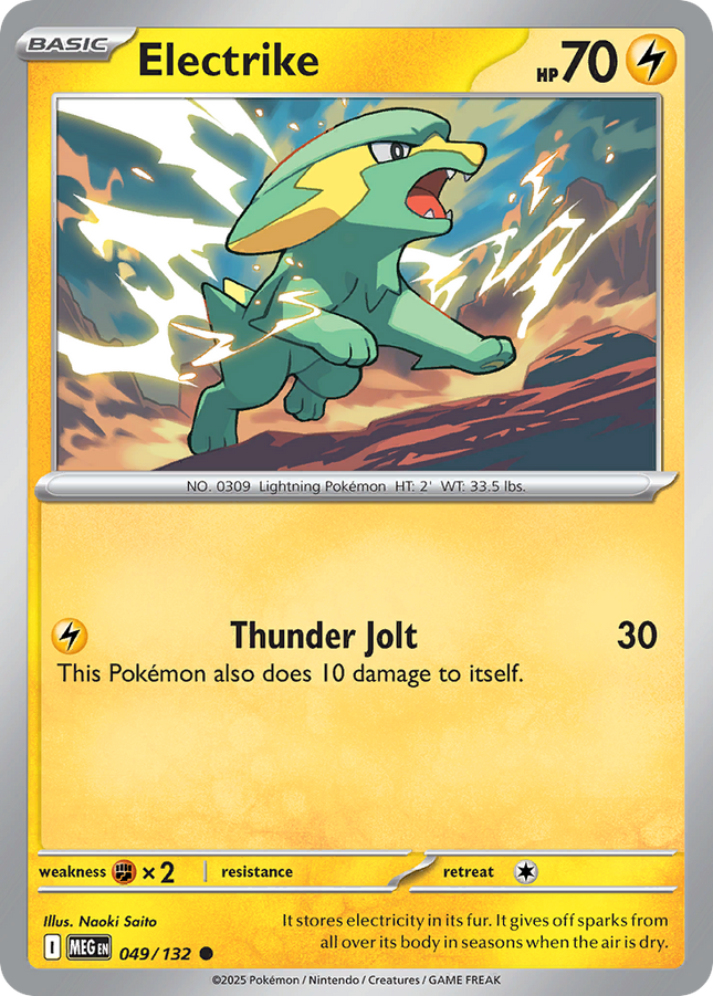 Electrike #049/132 Common / Mega Evolution
