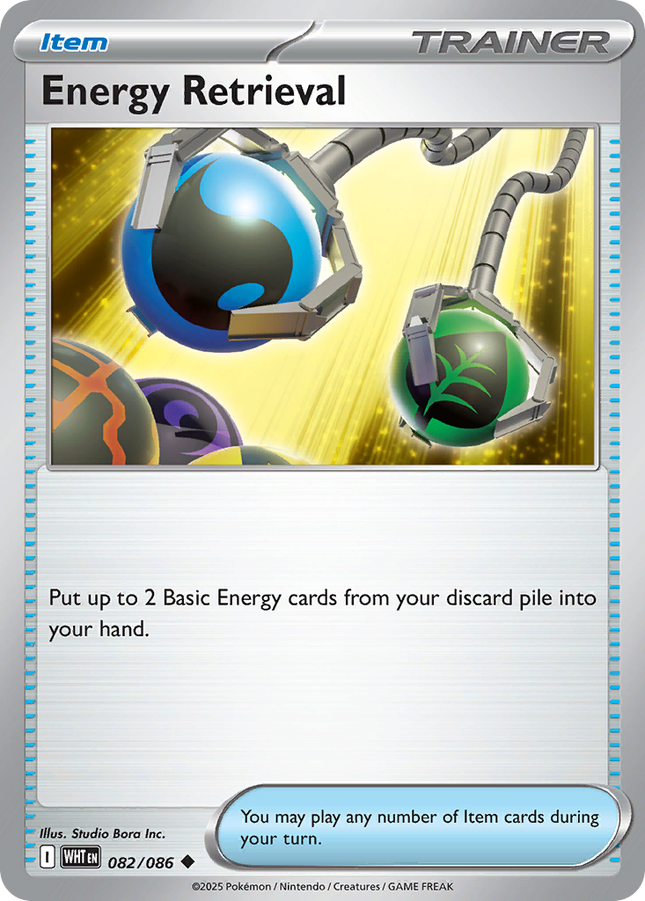 Energy Retrieval #082/086 Uncommon (Reverse Holofoil) / White Flare