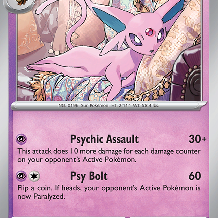 Espeon #033/131 Rare (Reverse Holofoil) / Prismatic Evolutions