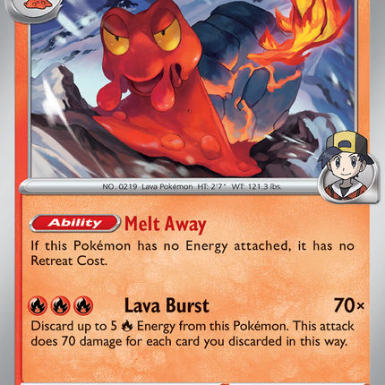 Ethan's Magcargo #036/182 Rare (Reverse Holofoil) / Destined Rivals