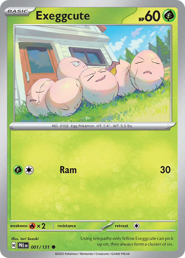 Exeggcute #001/131 Common (Poke Ball Pattern) / Prismatic Evolutions