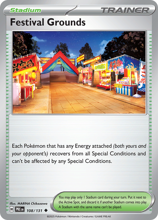 Festival Grounds #108/131 Uncommon (Poke Ball Pattern) / Prismatic Evolutions