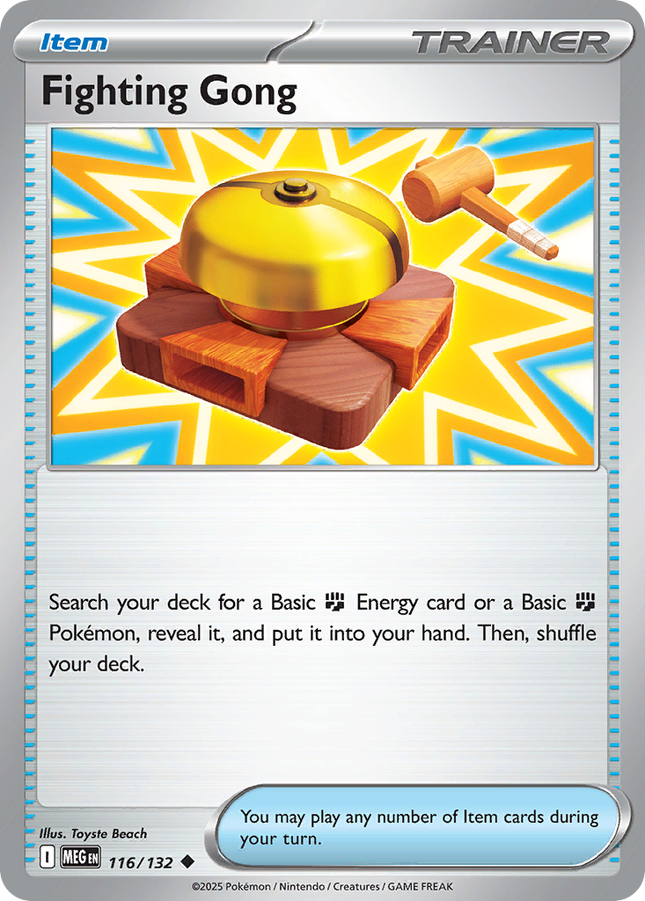 Fighting Gong #116/132 Uncommon / Mega Evolution