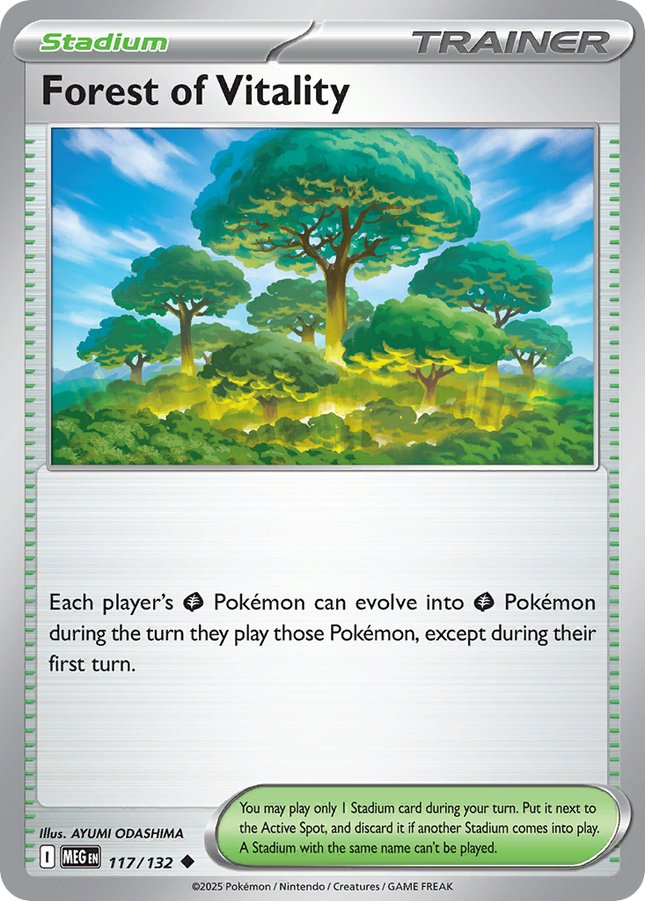 Forest of Vitality #117/132 Uncommon (Reverse Holofoil) / Mega Evolution