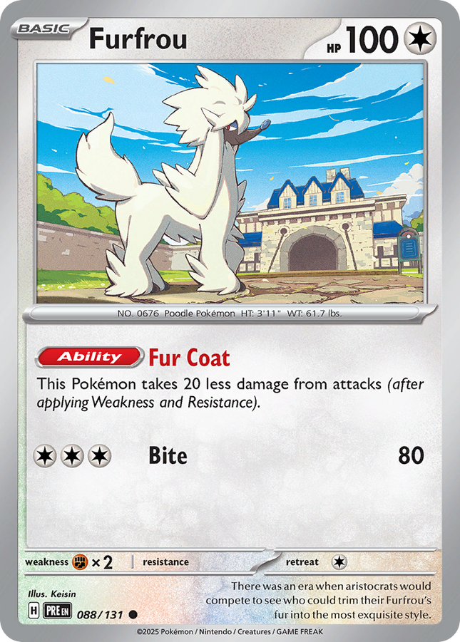 Furfrou #088/131 Common (Reverse Holofoil) / Prismatic Evolutions