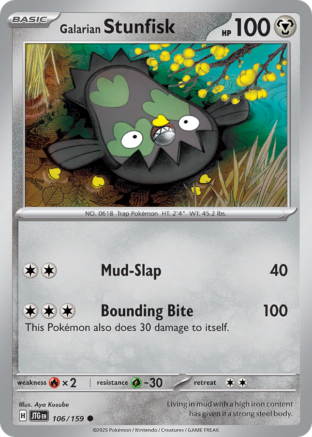 Galarian Stunfisk #106/159 Common (Reverse Holofoil) / Journey Together
