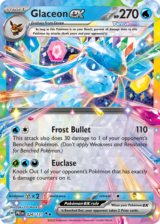 Glaceon EX #026/131 Double Rare (Holofoil) / Prismatic Evolutions