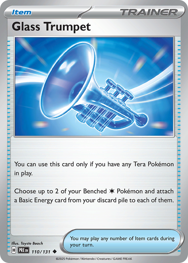 Glass Trumpet #110/131 Uncommon (Poke Ball Pattern) / Prismatic Evolutions