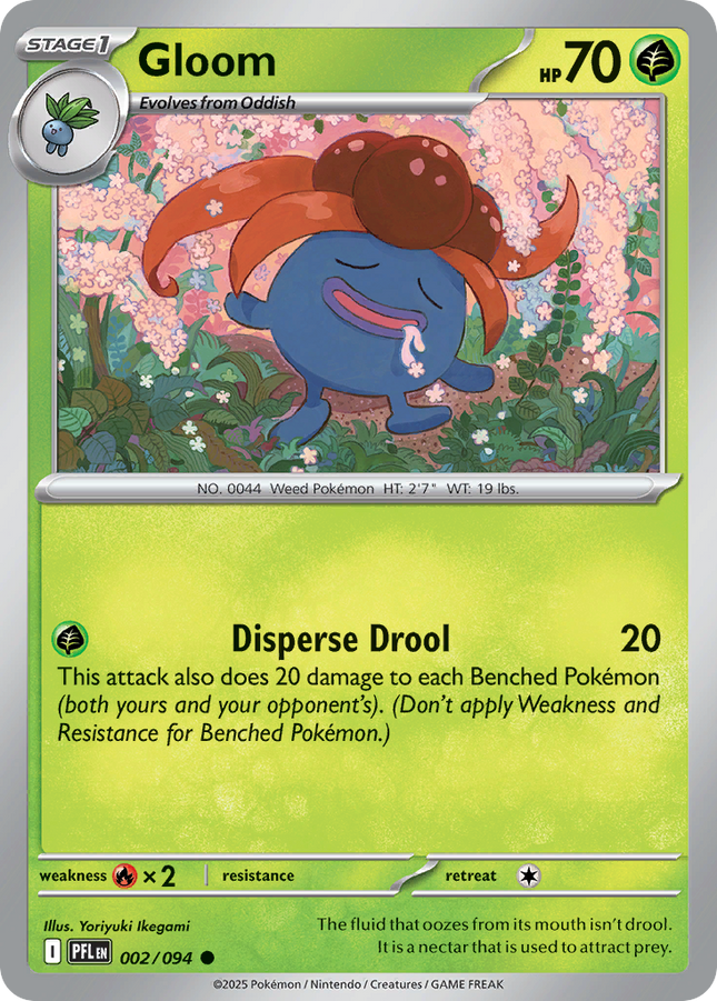 Gloom #002/094 Common (Reverse Holofoil) / Phantasmal Flames