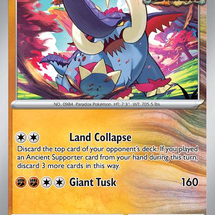 Great Tusk #055/131 Uncommon / Prismatic Evolutions