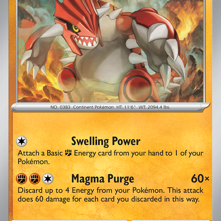 Groudon #049/131 Rare (Poke Ball Pattern) / Prismatic Evolutions