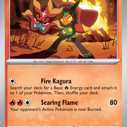Hearthflame Mask Ogerpon #044/182 Uncommon / Destined Rivals