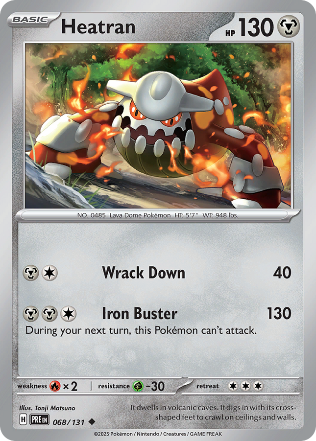 Heatran #068/131 Uncommon (Reverse Holofoil) / Prismatic Evolutions