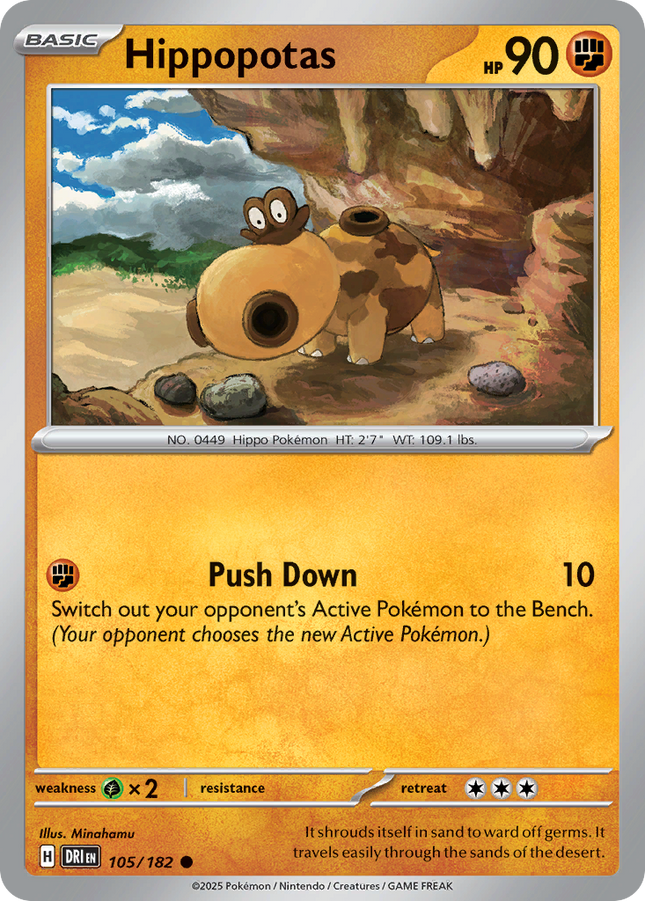 Hippopotas #105/182 Common / Destined Rivals