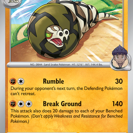 Hop's Sandaconda #087/159 Uncommon (Reverse Holofoil) / Journey Together