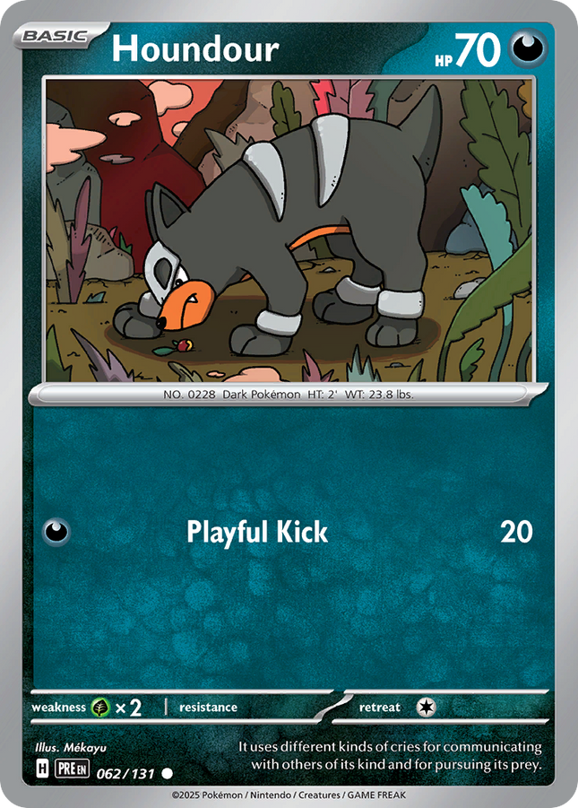 Houndour #062/131 Common (Reverse Holofoil) / Prismatic Evolutions