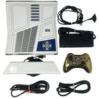 System, controller, cables and box (missing game)