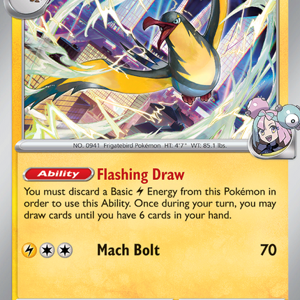 Iono's Kilowattrel #055/159 Rare (Reverse Holofoil) / Journey Together