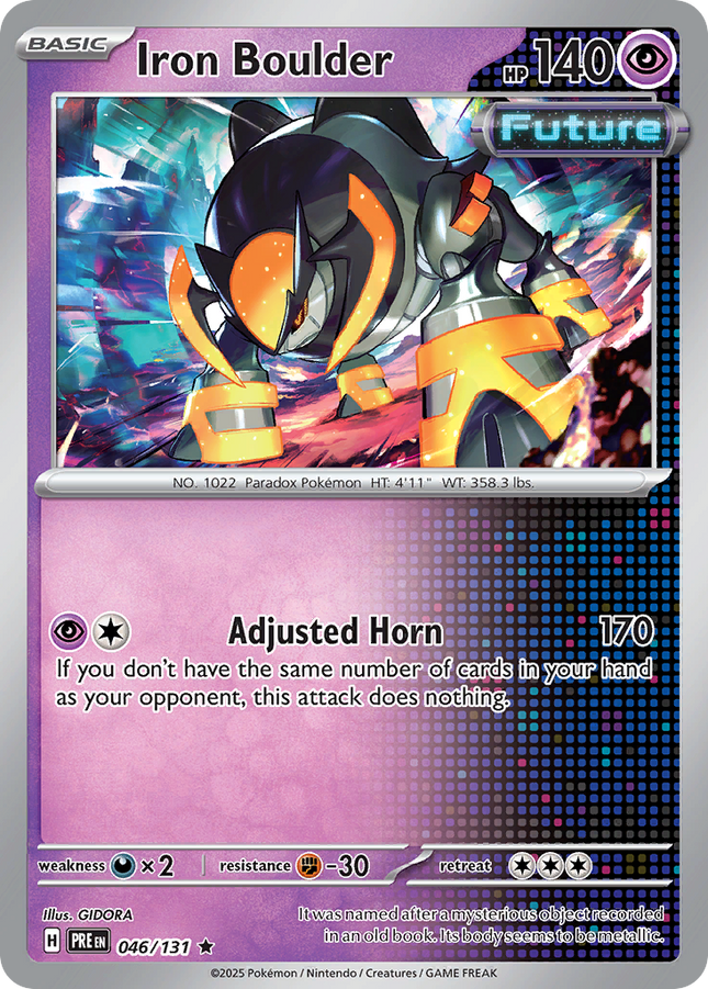 Iron Boulder #046/131 Rare (Reverse Holofoil) / Prismatic Evolutions