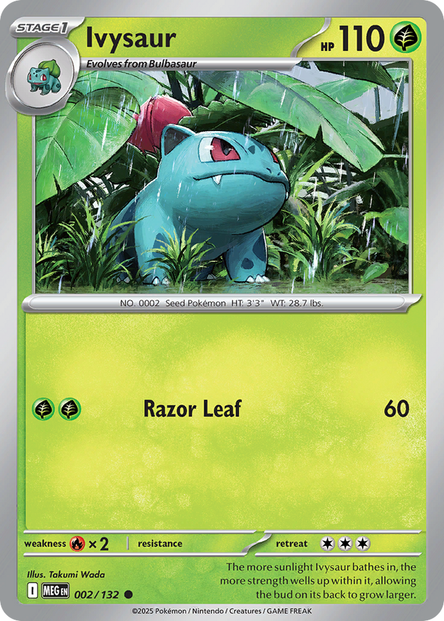 Ivysaur #002/132 Common (Reverse Holofoil) / Mega Evolution