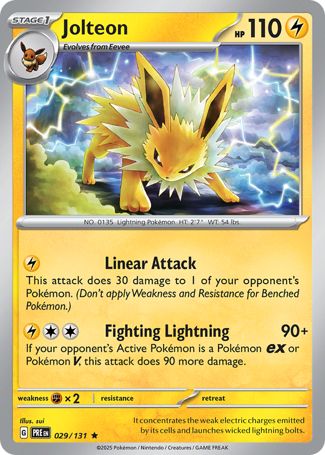 Jolteon #029/131 Rare (Reverse Holofoil) / Prismatic Evolutions