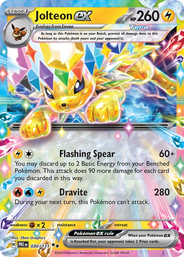 Jolteon EX #030/131 Double Rare (Holofoil) / Prismatic Evolutions