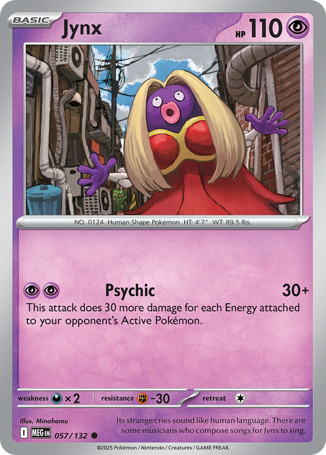 Jynx #057/132 Common (Reverse Holofoil) / Mega Evolution