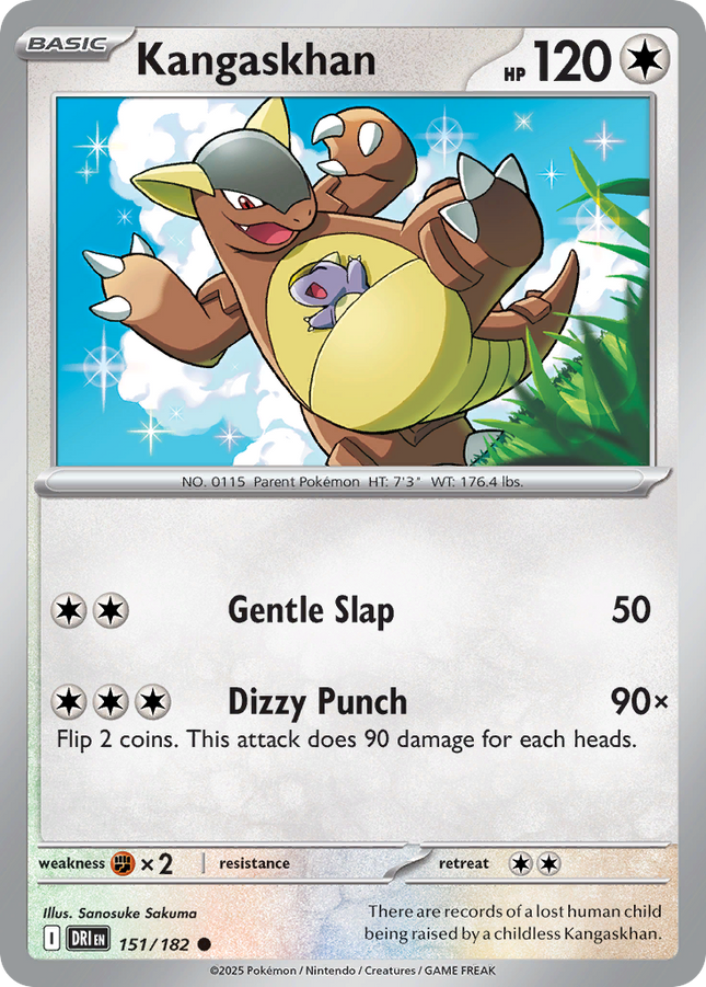 Kangaskhan #151/182 Common (Reverse Holofoil) / Destined Rivals