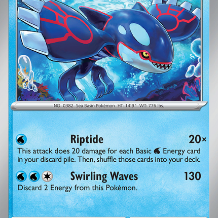 Kyogre #034/132 Rare (Reverse Holofoil) / Mega Evolution