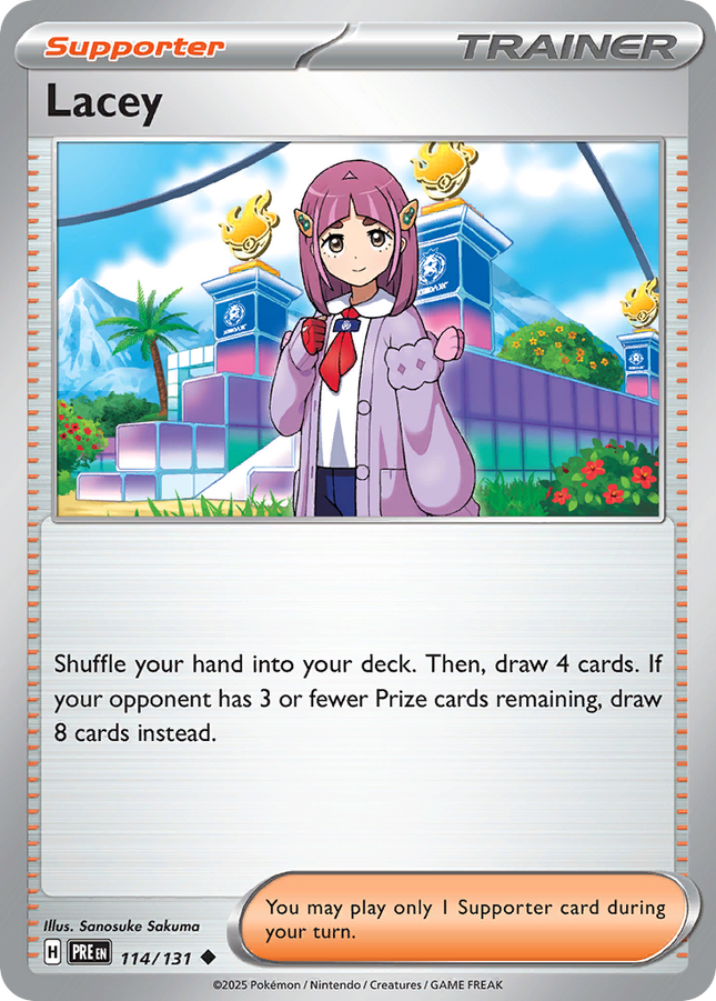 Lacey #114/131 Uncommon (Poke Ball Pattern) / Prismatic Evolutions