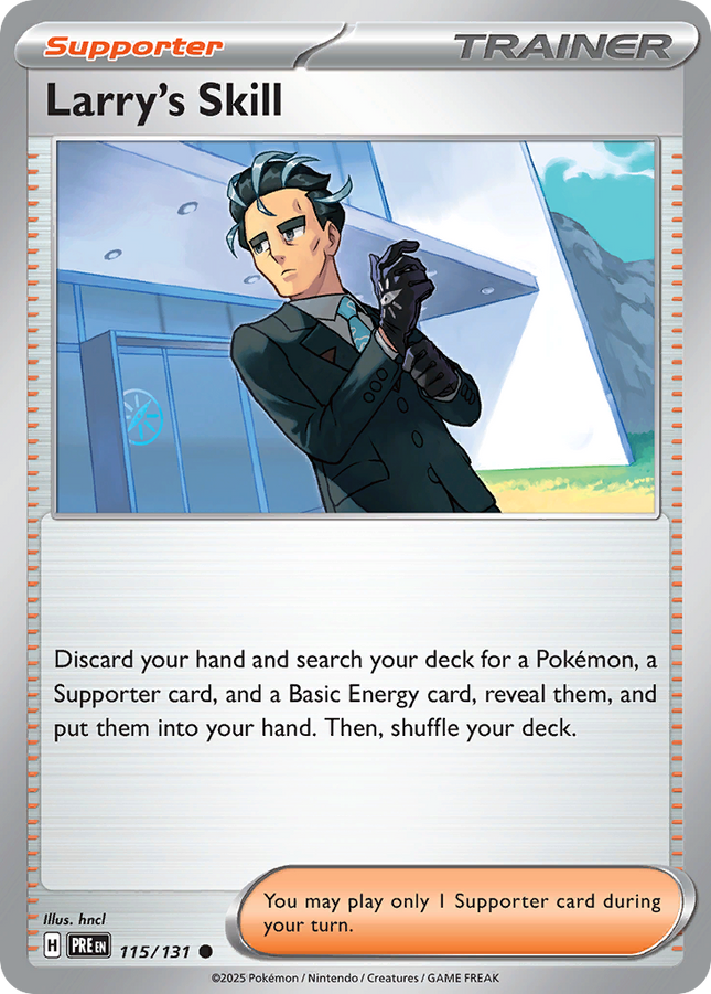 Larry's Skill #115/131 Common (Poke Ball Pattern) / Prismatic Evolutions