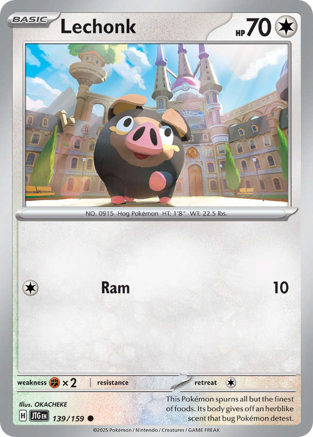 Lechonk #139/159 Common (Reverse Holofoil) / Journey Together