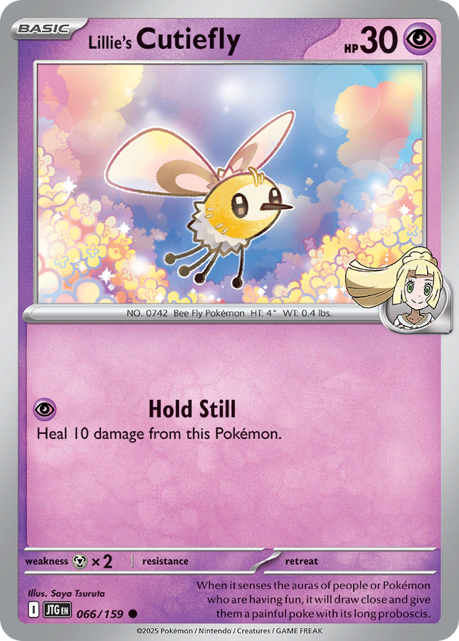 Lillie's Cutiefly #066/159 Common (Reverse Holofoil) / Journey Together