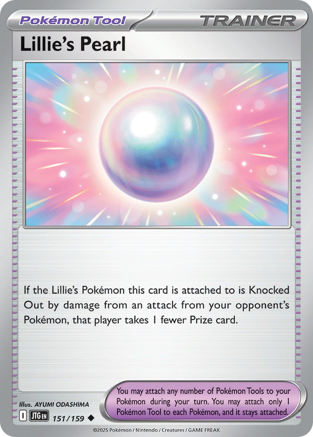 Lillie's Pearl #151/159 Common (Reverse Holofoil) / Journey Together