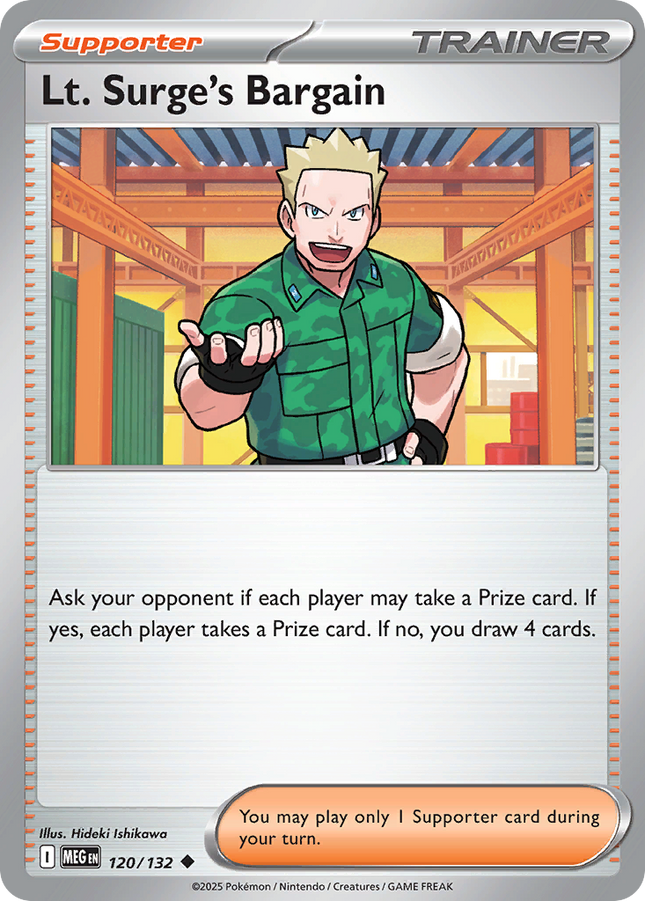 Lt. Surge's Bargain #120/132 Uncommon / Mega Evolution