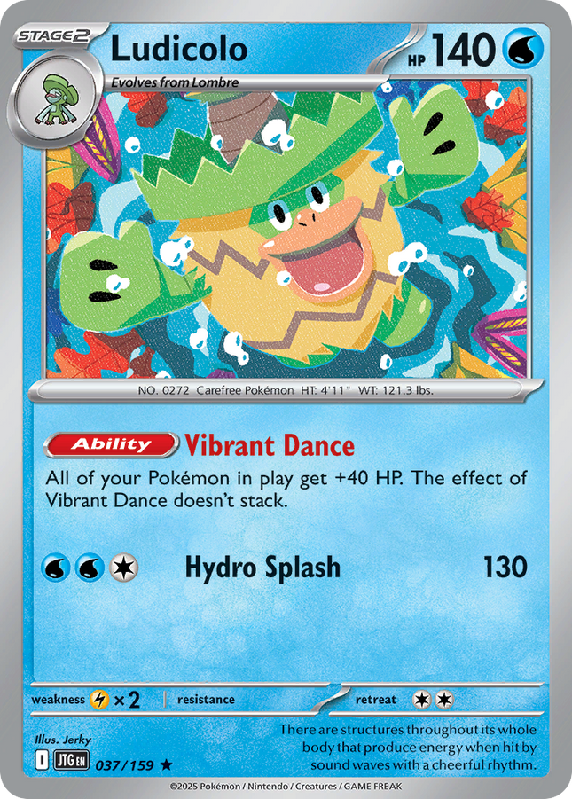 Ludicolo #037/159 Rare (Reverse Holofoil) / Journey Together