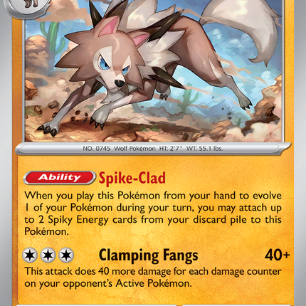 Lycanroc #085/159 Rare (Reverse Holofoil) / Journey Together