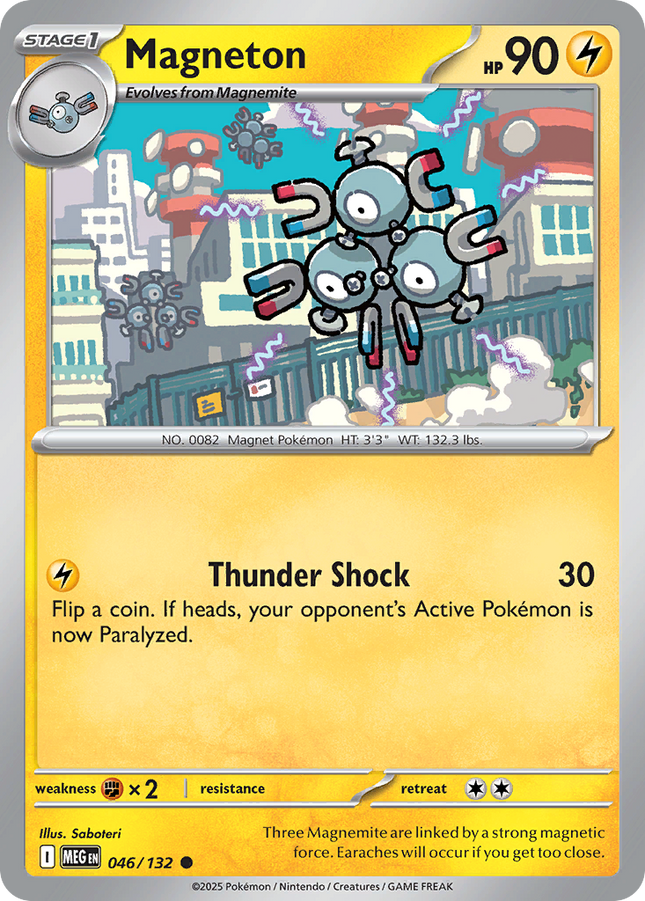 Magneton #046/132 Common (Reverse Holofoil) / Mega Evolution