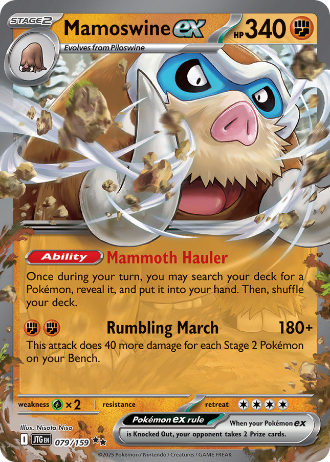 Mamoswine ex #079/159 Double Rare (Holofoil) / Journey Together