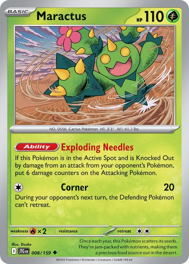 Maractus #008/159 Uncommon (Reverse Holofoil) / Journey Together