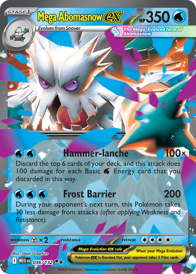 Mega Abomasnow EX #036/132 Double Rare (Holofoil) / Mega Evolution